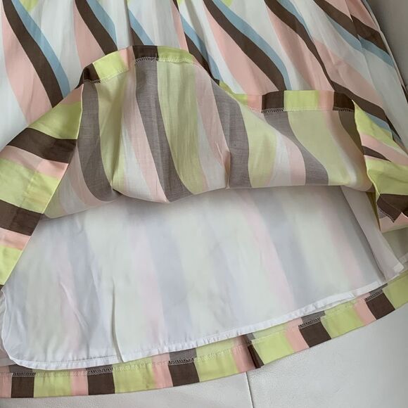 NWT Medison Studio Multicolor Pleated Women's Skirt Size 8 - Picture 5 of 9